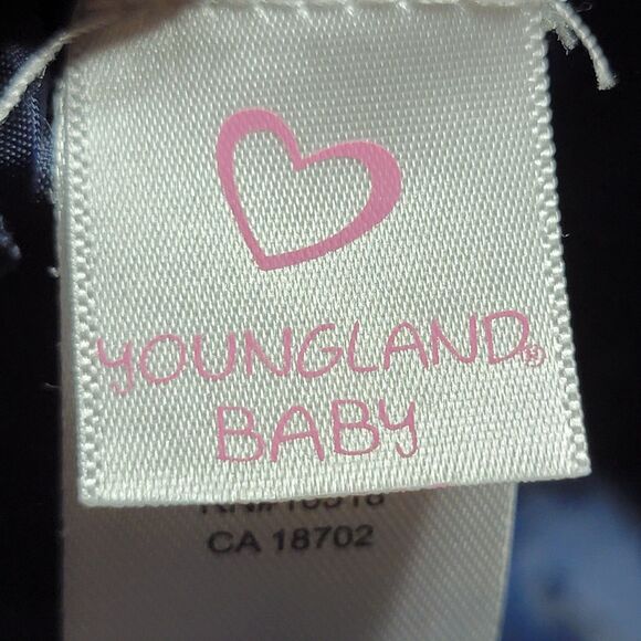 Youngland Baby Navy Yellow & White Sleeveless Daisy Dress - Size 12M - Picture 7 of 9